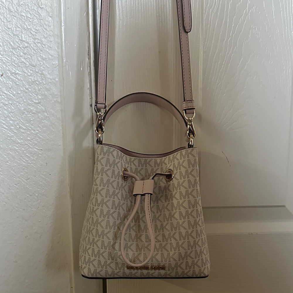Michael Kors Blush and Cream Crossbody Bag